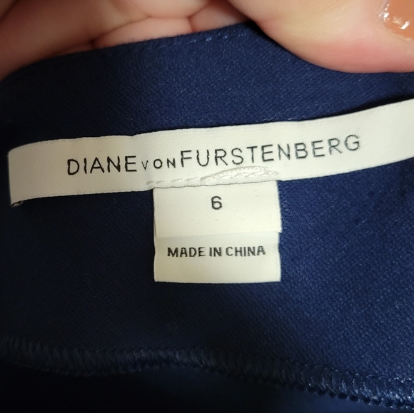 Diane Von Furstenburg beautiful blue dress size 6 - Picture 8 of 8